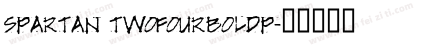 Spartan TwoFourBoldP字体转换